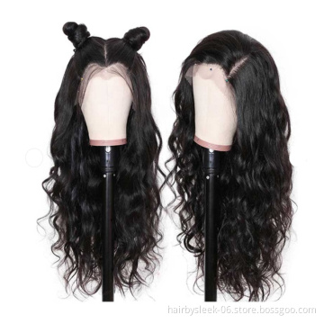 Pre-plucked 13x4 13x6 Lace Front Wigs Body Wave HD Transparent Natural Black Color Brazilian Human Hair wigs for black woman